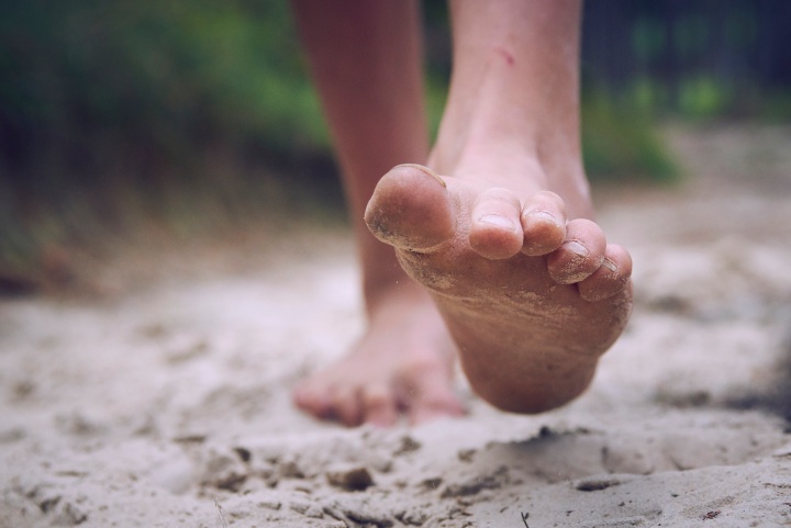 barefeet on dirt